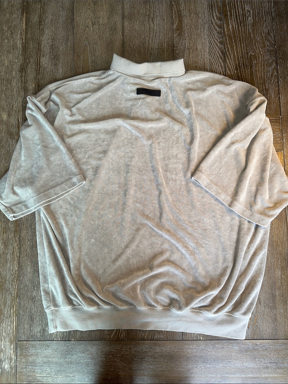 Fear of God ESSENTIALS Oversized Polo Shirt Gray Short Sleeve Men’s XL FOG - Picture 9 of 9